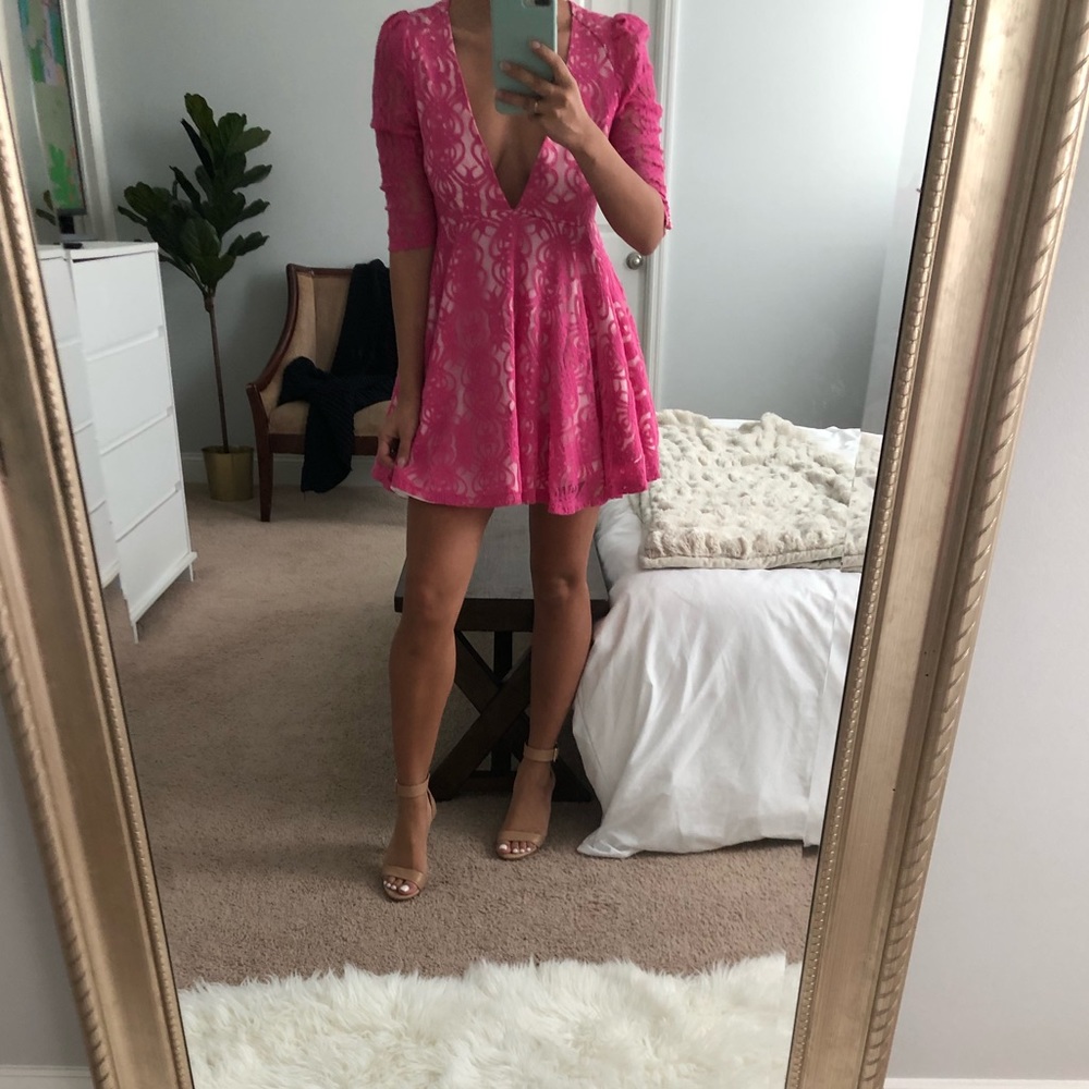 Pink lace Jarlo Dress